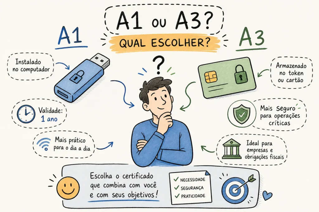 Certificado digital A1 ou A3: qual escolher em 2026? 5 certificado digital a1 ou a3 qual escolher em 2026 1784661749489