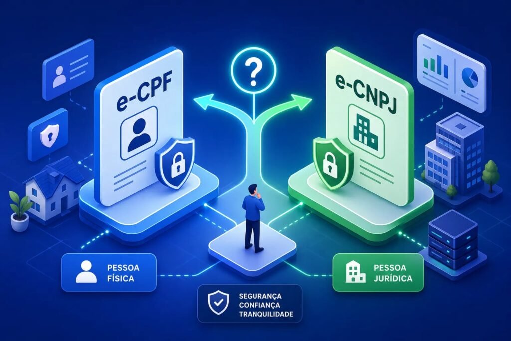 E-CPF ou e-CNPJ: qual certificado digital você precisa? 4 e cpf ou e cnpj qual certificado digital voce precisa 1784748427554