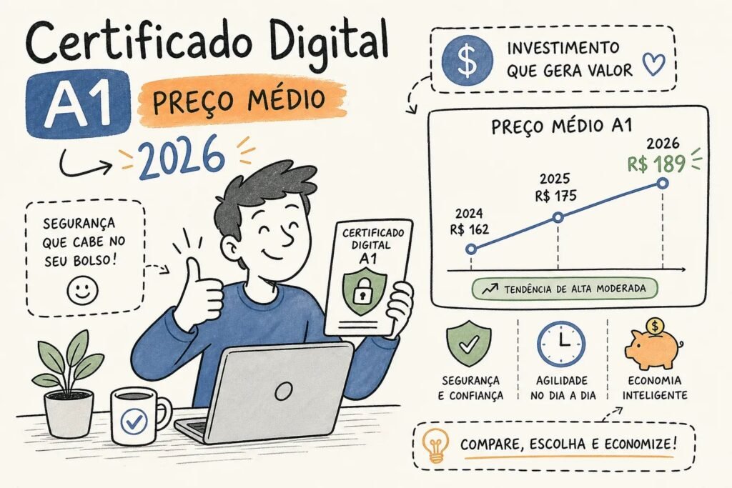 Preço médio do certificado digital A1 em 2026: guia completo 1 preco medio do certificado digital a1 em 2026 guia completo 1792670865234