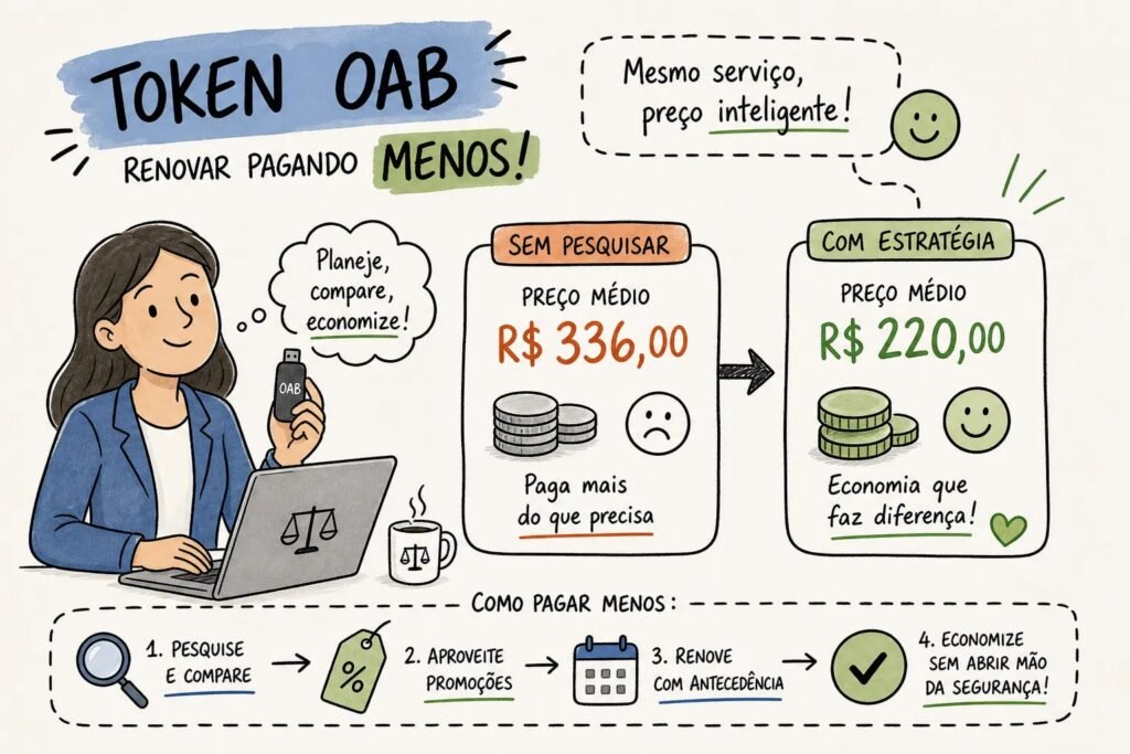 Token OAB: preço médio de renovação e como pagar menos 3 token oab preco medio de renovacao e como pagar menos 1791374907605